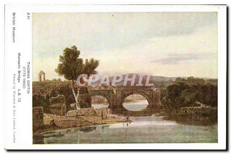 CPA Thomas Girtin Morpeth Bridge Brirish Museum