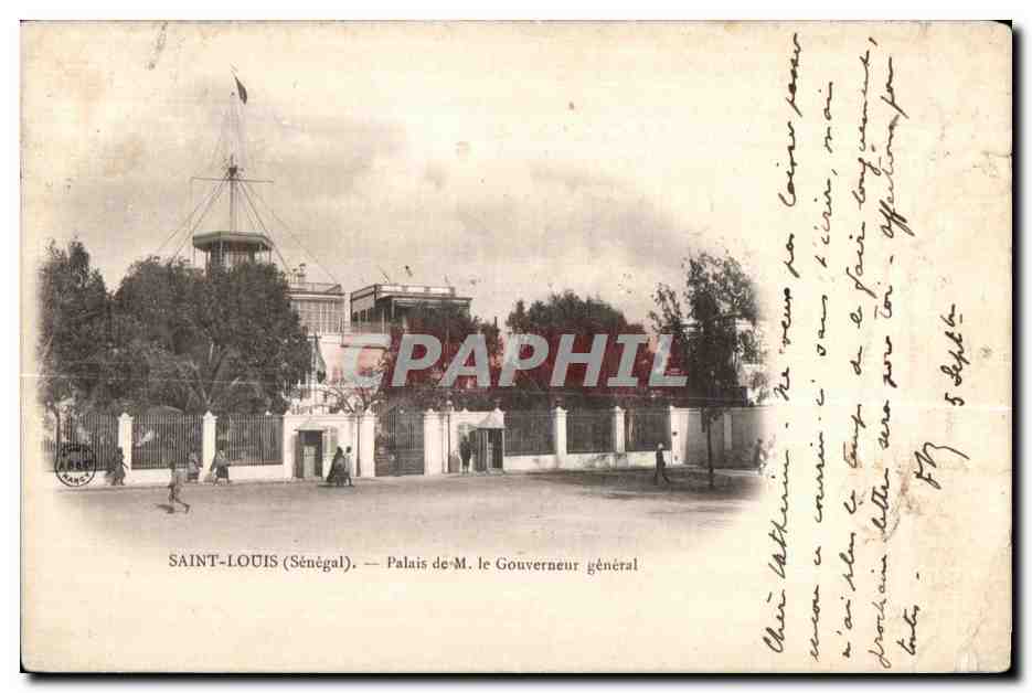 CPA Saint Louis (Senegal) Palais de M le Gouverneur genreal