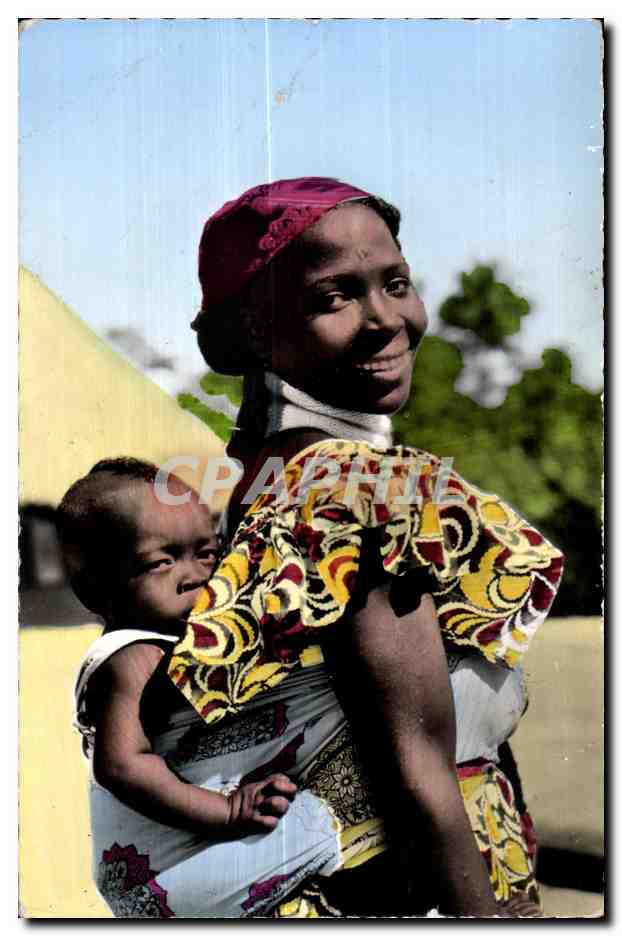CPA L Afrique En Couleurs Jeune Maman Folklore Costume