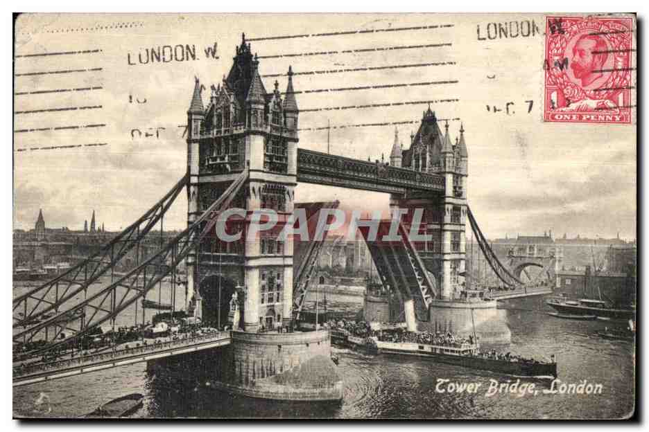 CPA Tower Bridge London Londres Bateau 