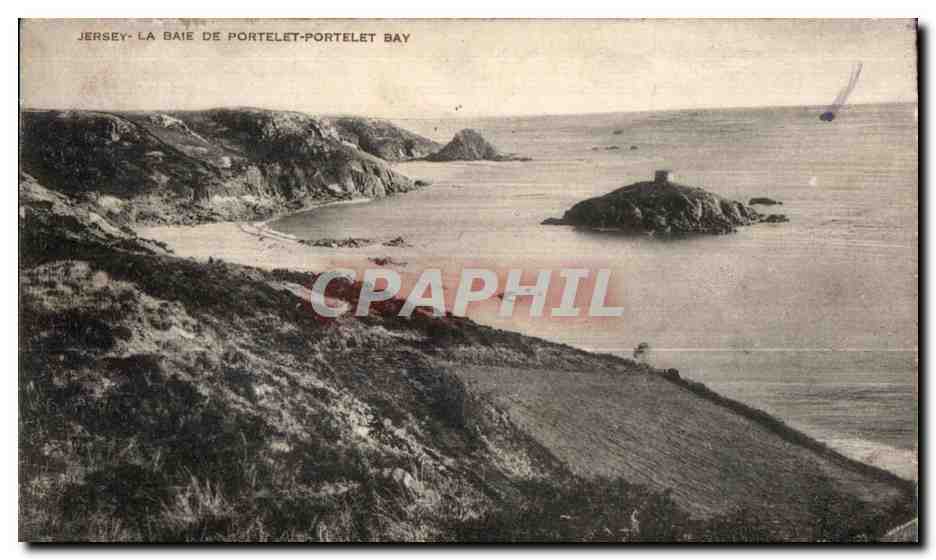CPA Jersey La Baie De Portelet Portelet Bay