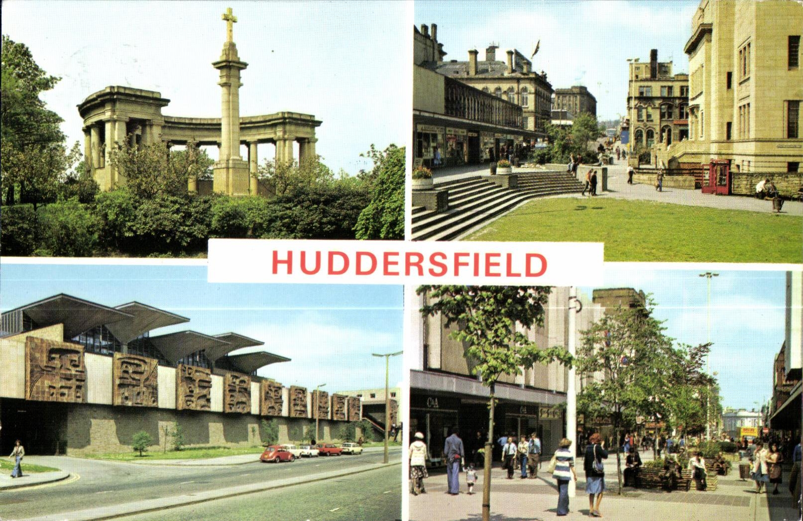 Huddersfield — vue panoramique — A Dennis Postcard - Voorkant