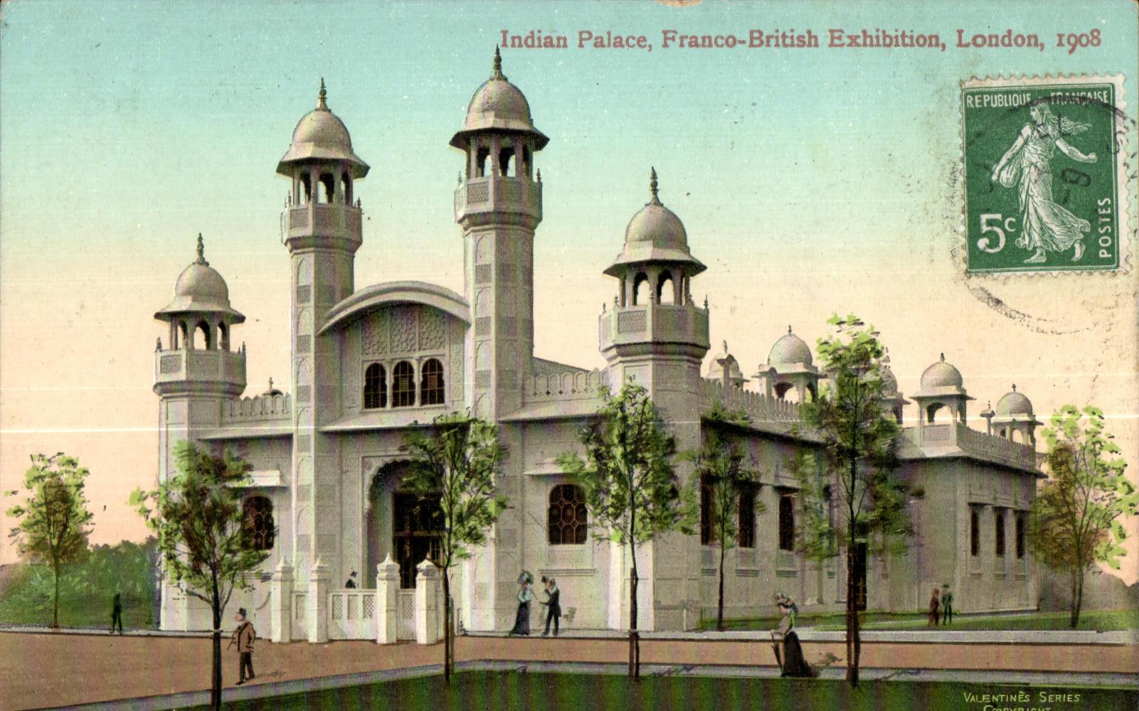 CPA Indian Palace Franco British Exhibition London