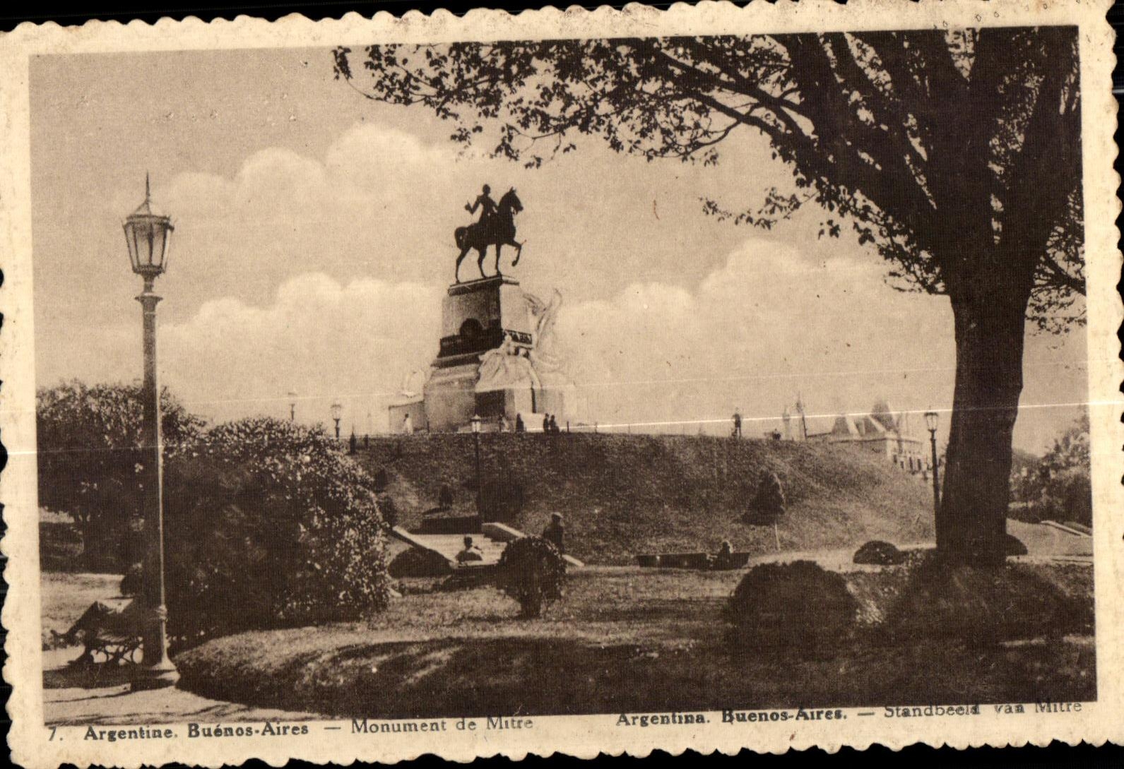 Buenos Aires — Monument de Mitre — Carte postale éditée par Cartoquin Anders