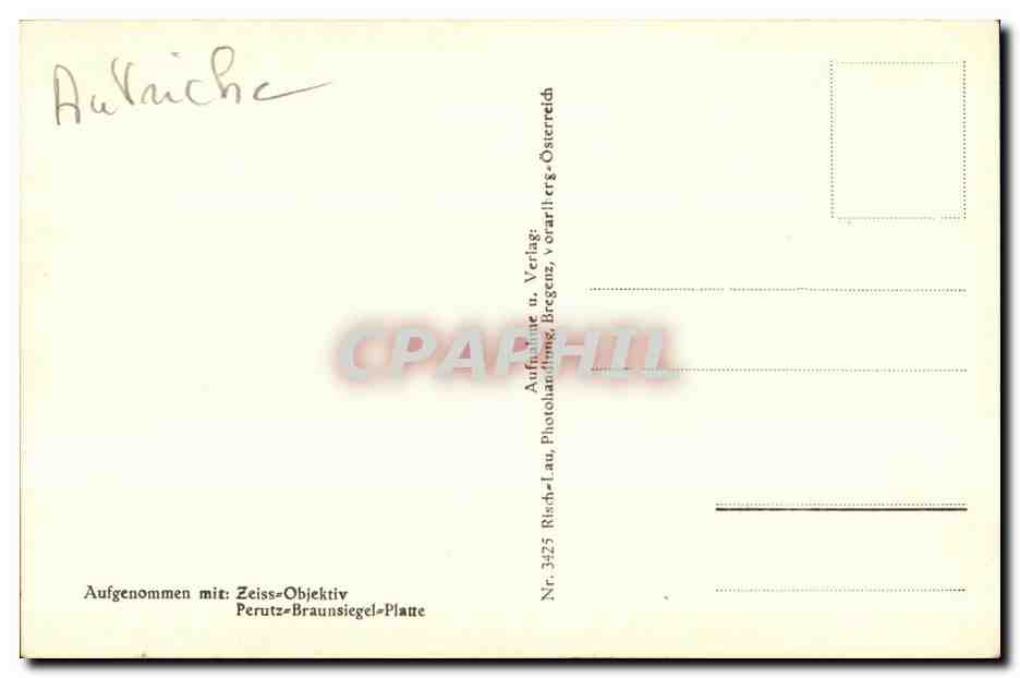 CPA Bregenz Austria  — Rückseite