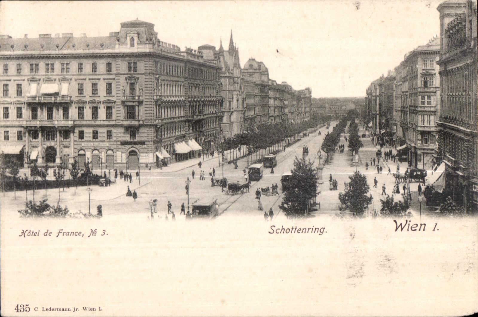 CPA Hotel de France Hotel de Schotterning Wien