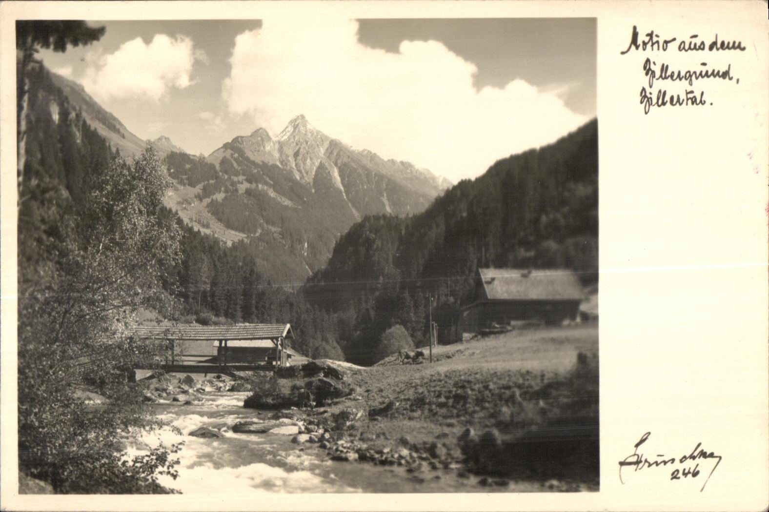 CPA Aufnahme und verang hans hruschka mayrhof tirol jede nachnmug elgene Handarbit