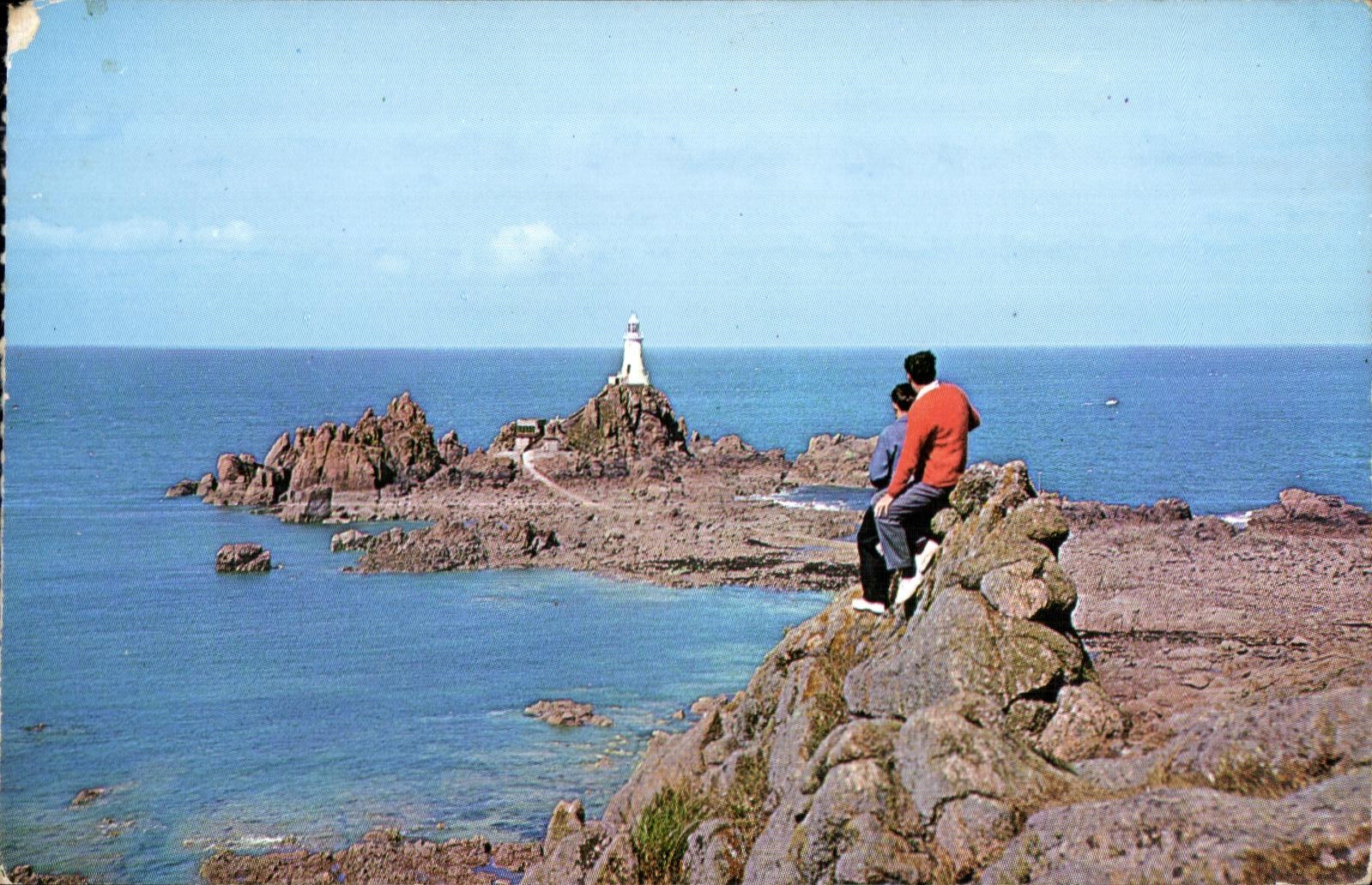 CPSM La Corbiere Lighthouse Jersey Located about a quarter of a mile off shar the rugged south westren corner of the 