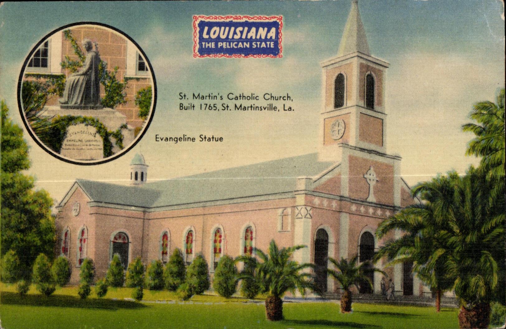 CPA Lousiana St Martin s Catholic Church Built Martinsville la
