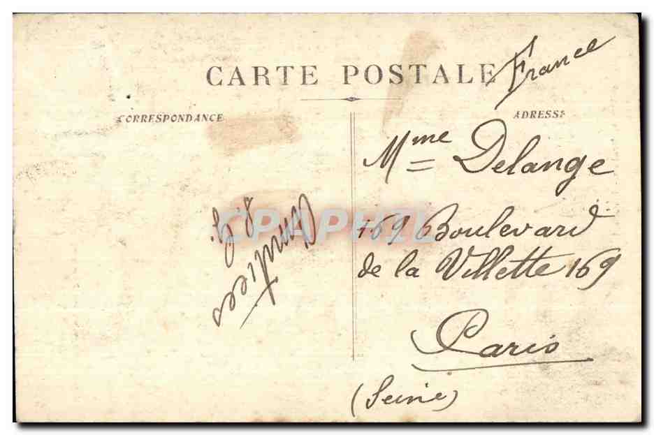 CPA Port Said Ferdinand de Lessep s Statue (Showing the Canal s Entrance) Egypt Egypte — Rückseite