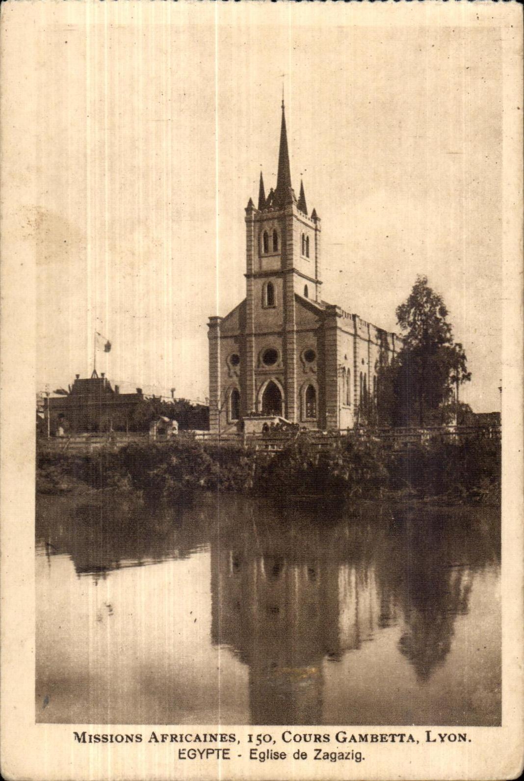 CPA Missions Africaines Cours Gambetta Lyon Egypte Eglise de Zagazig n Egypt Egypte