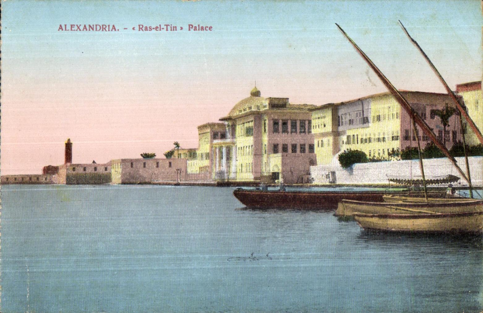 CPA Alexandria Ras el Tin Place Egypt Egypte