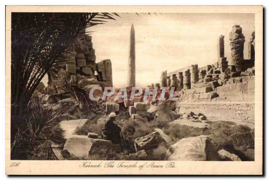 CPA Egypt Karnak Temple of Amen Ra Egypte