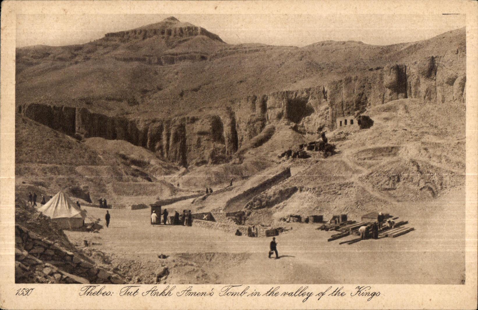 CPA Egypt Egypte Thebes Vallee des rois Valley of the kings