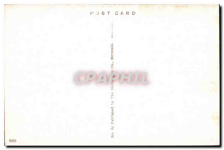 CPA Castle Harbour Hotel and Harrington Sound Bermuda Bermudes — Rückseite