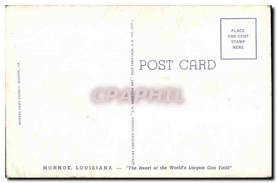 CPA Ouchita Parish Court House Monroe La — Rückseite