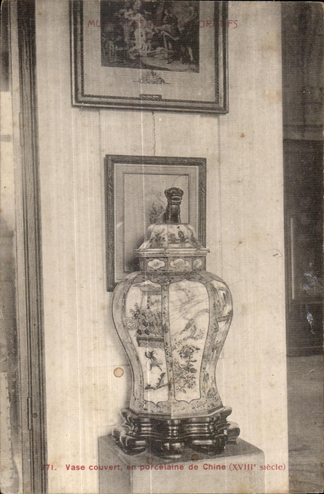 CPA Vase Cpivert porcelaine de Chine China 