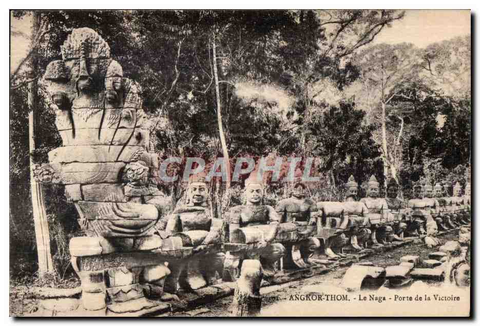 CPA Angkor Thom Le Naga Porte de la Victoire Cambodge
