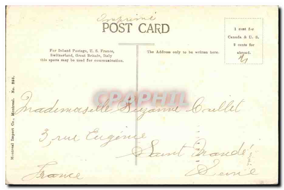 CPA Montreal Bank of Montreal — Back