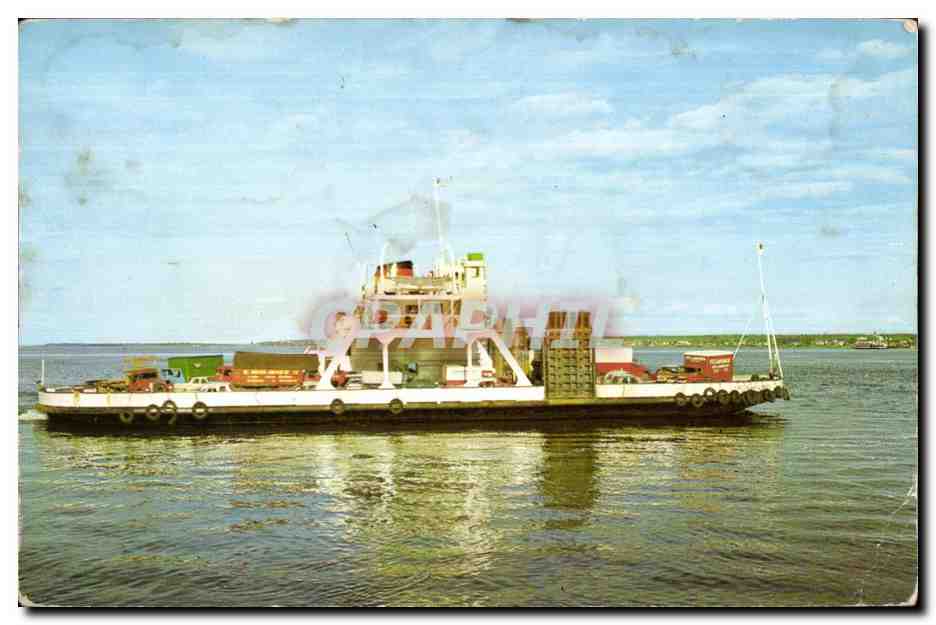 CPA Toris Rivieres Quebec Canada Le Traversier Trais Rivers faisant la navette entre Ste Angel sur la rive sud 