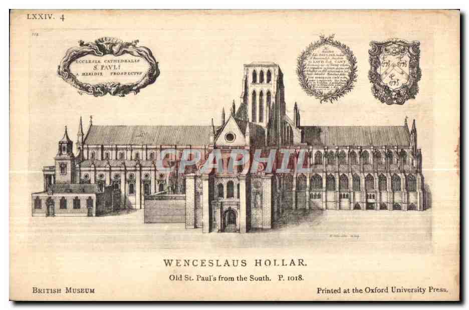 CPA Wenceslaus Hollar Old st Paul s from thes South Printedat the Oxford UniversityPress
