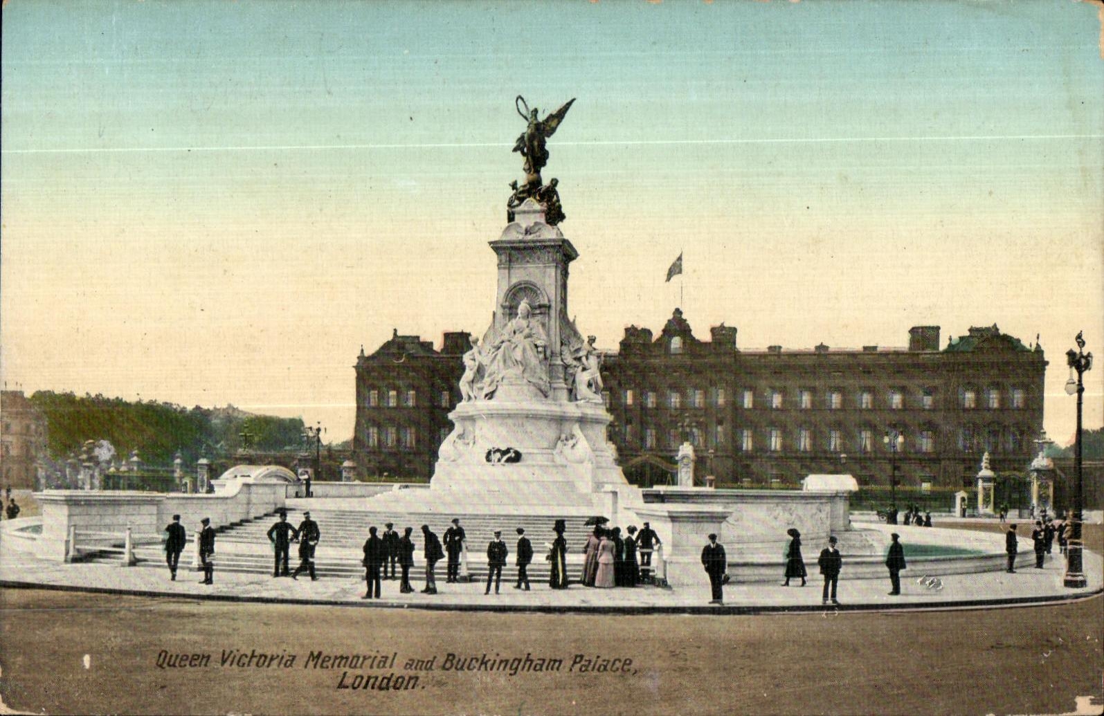 CPA Queen Victoria Memorial and Buckingham Palace London