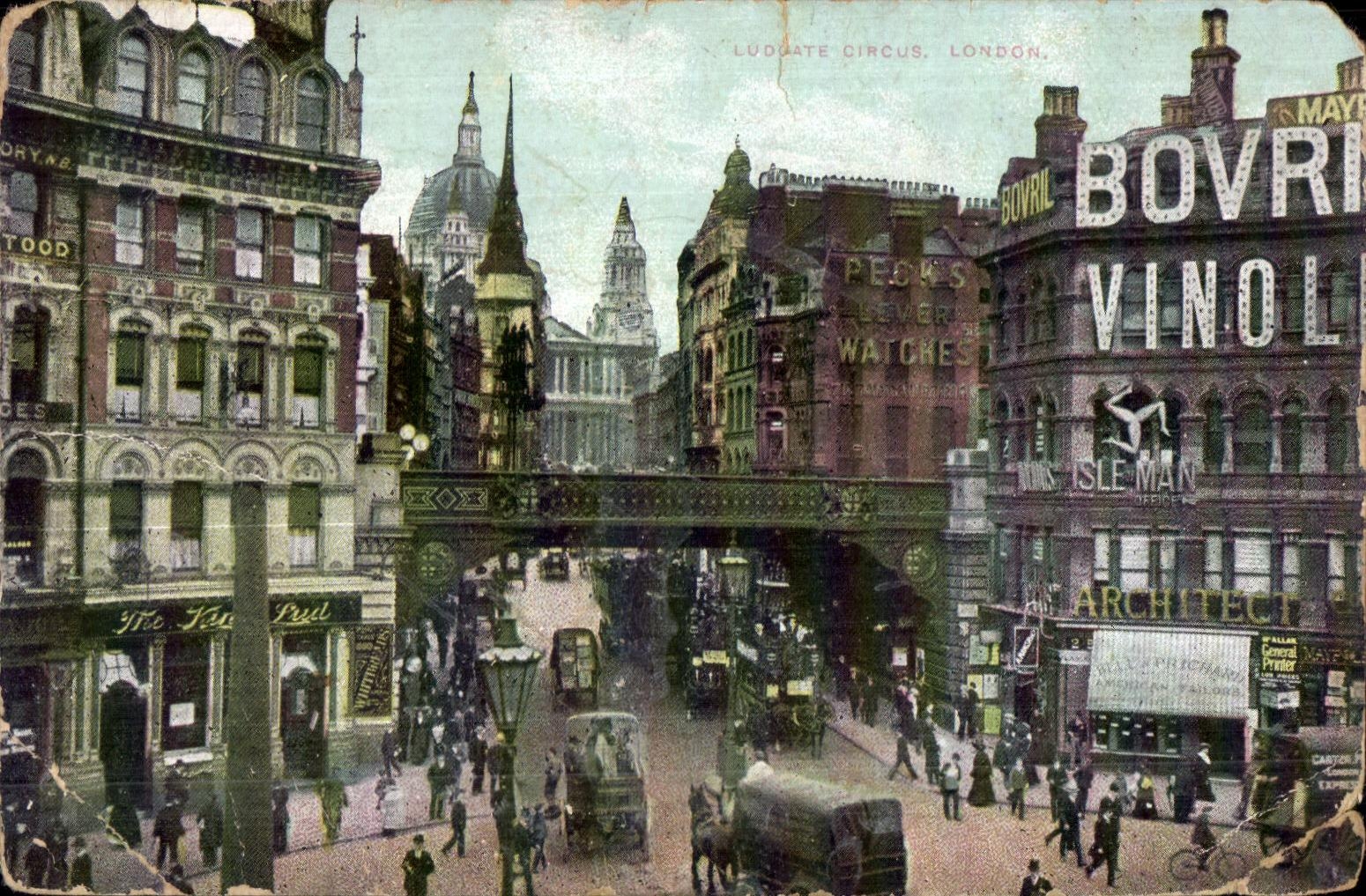CPA Ludgate Circus London Londres