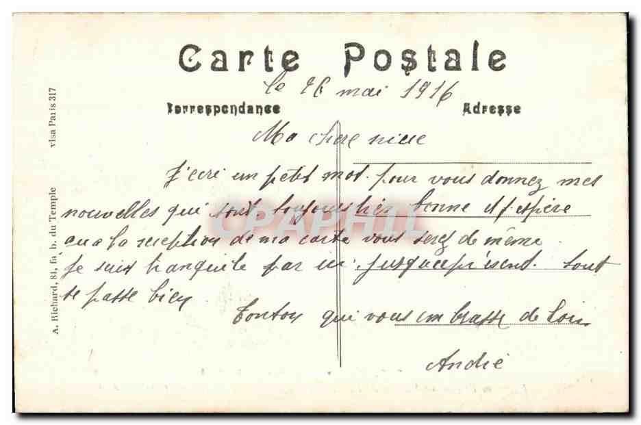 CPA La Grande Guerre Ruines de l Eglise de Ramscapel apres le passage des allemands — Rückseite