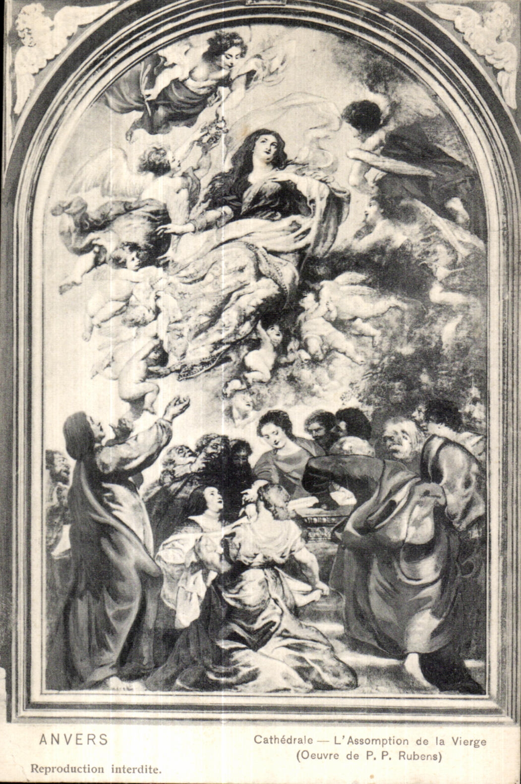 Anvers — Cathédrale — L'Assomption de la Vierge (Œuvre de P. P. Rubens)