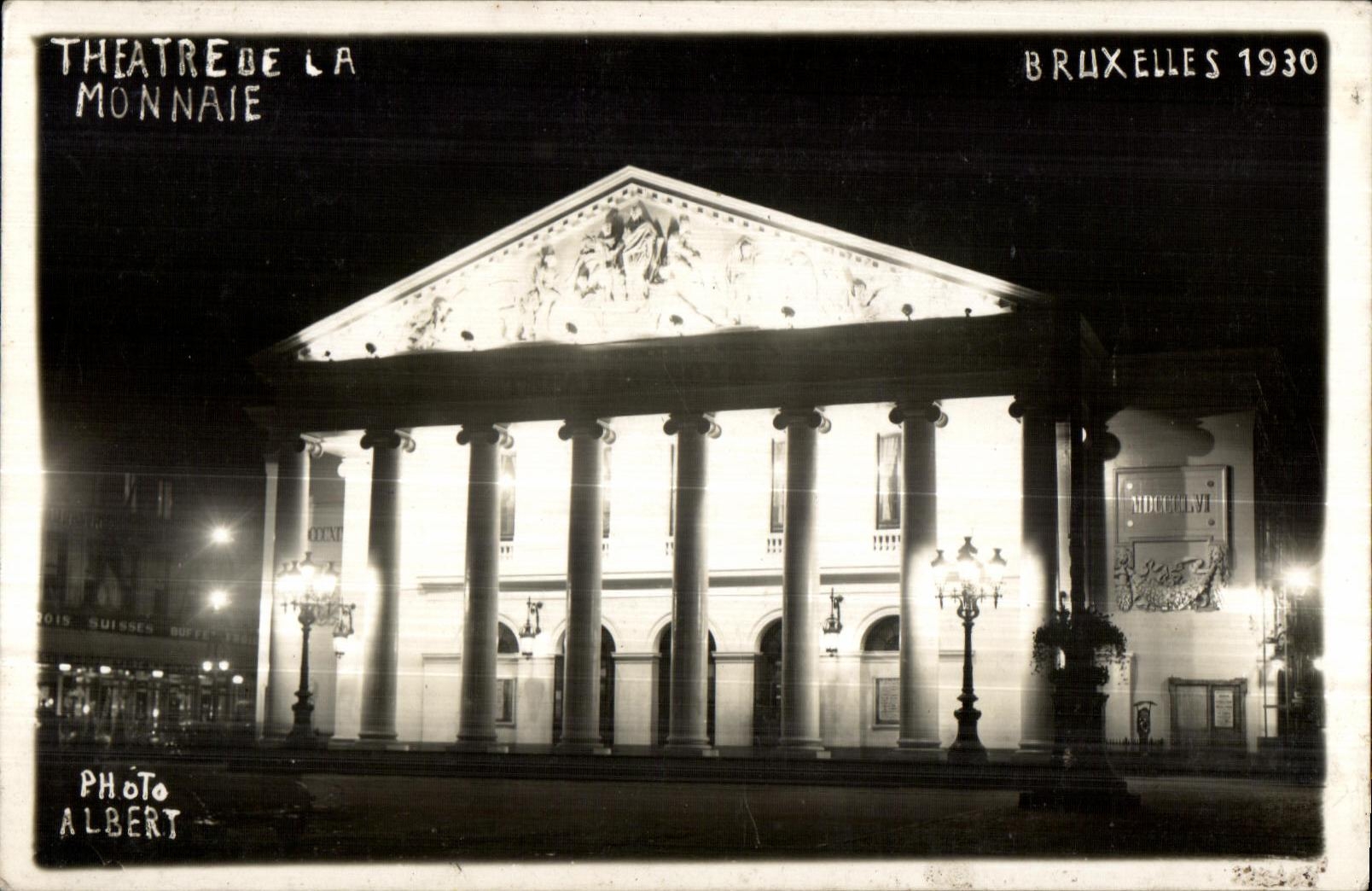 CPA Theatre de la Monnaie Bruxelles 1930