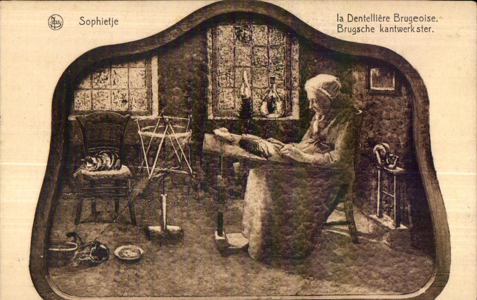 Sophietje — la Dentellière Bruggeoise — éditée par NIS, Brugge