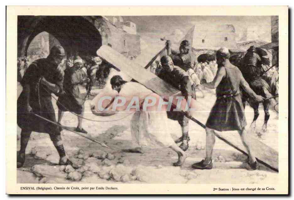 CPA Ensival (Beigique) Chemin de Croix peint par Emile Deckers