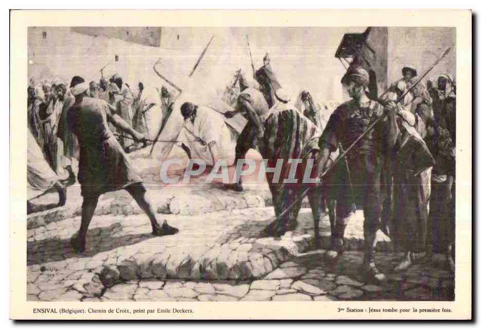CPA Ensival (Belgique) Chemin de Croix Peint par Emile Deckers