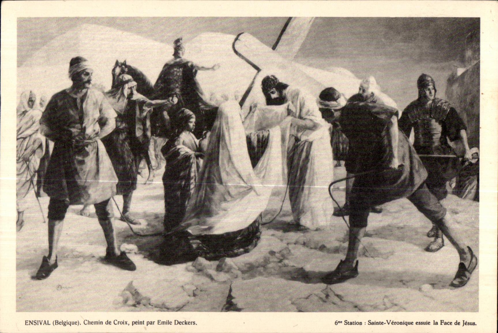 CPA Ensival (Belgique) Chemin de Croix peint par Emile Deackers