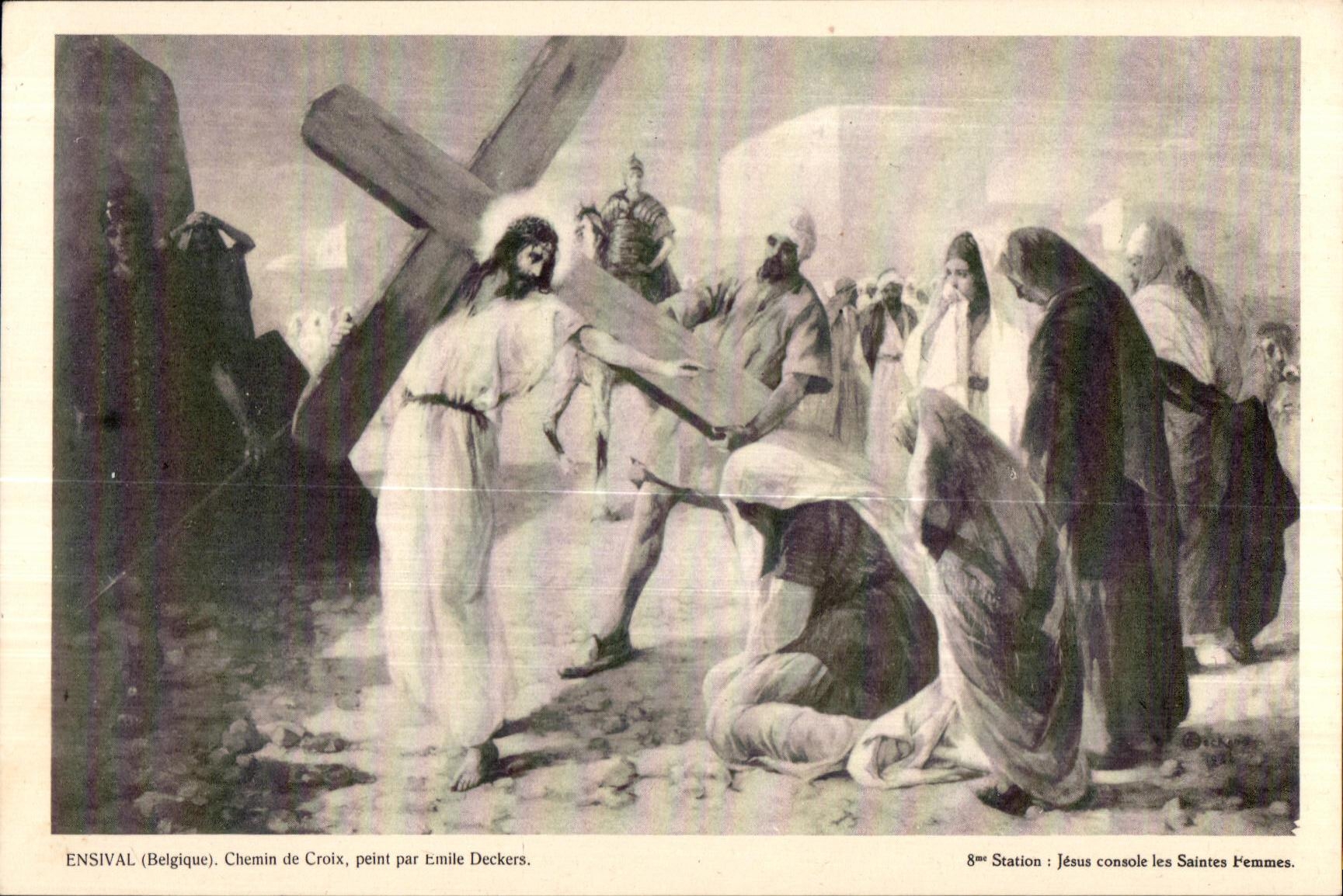 CPA Ensival (Belgique) Chemin de Croix peint par Emile Deckers