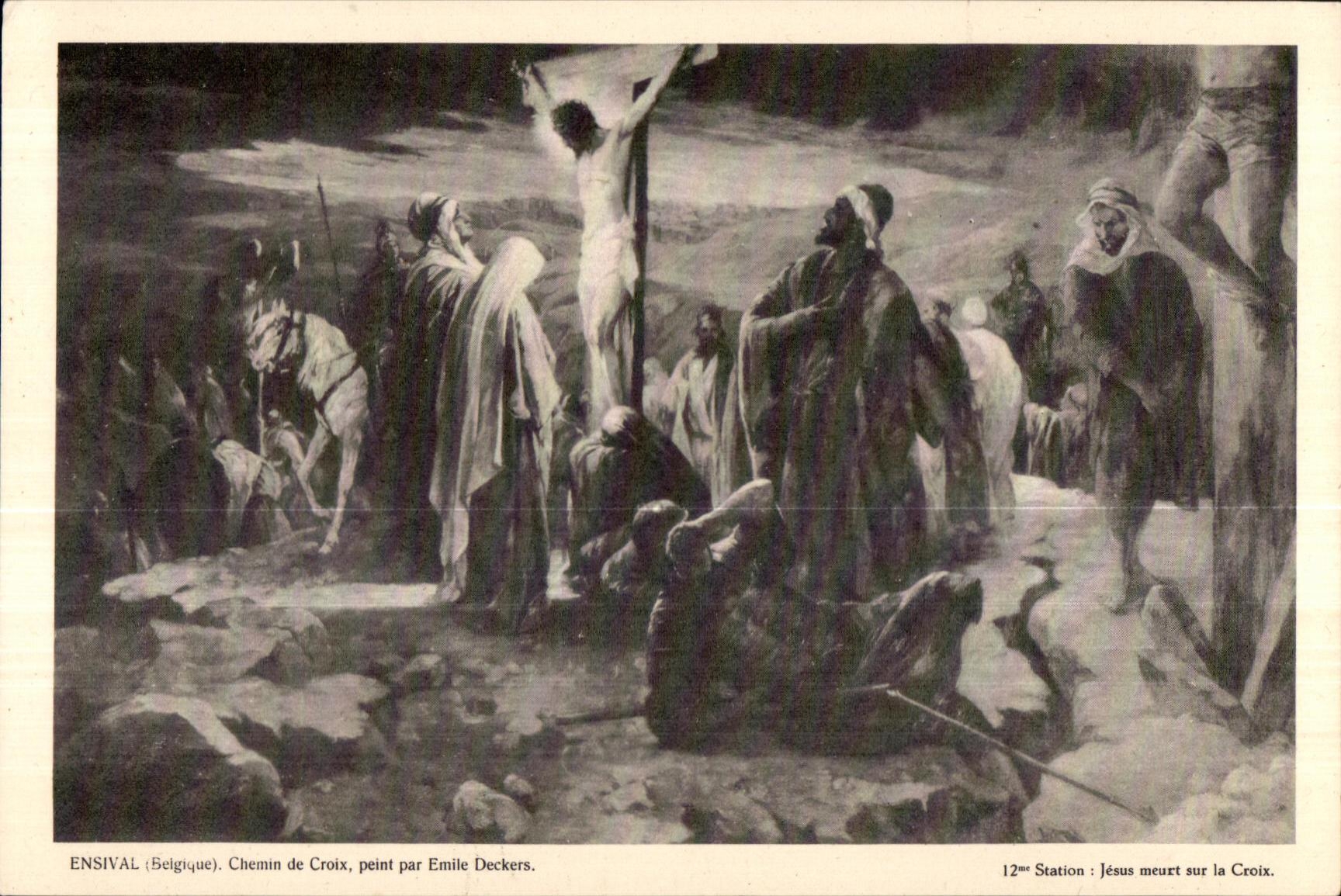 CPA Ensival (Belgique) Chemin de Croix peint par emile Deckers