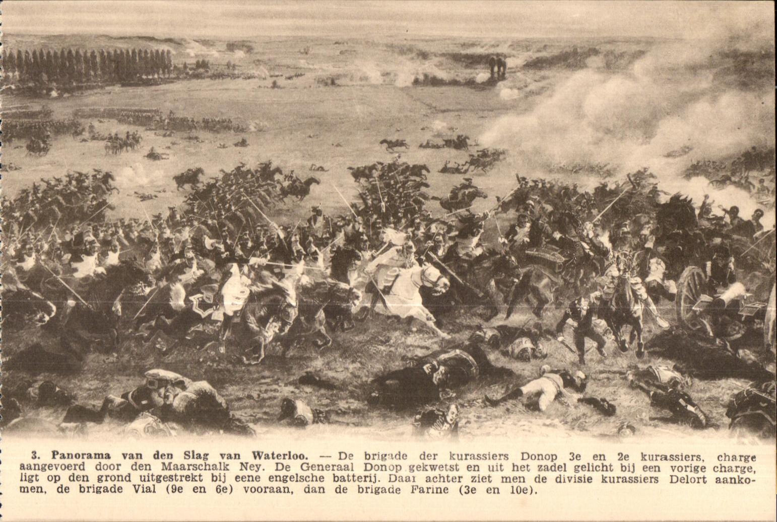 Bataille de Waterloo — Panorama de la bataille — P.I.B., Bruxelles