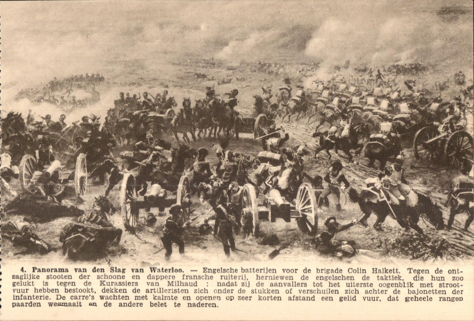 Bataille de Waterloo — Panorama de la bataille — P.I.B., Bruxelles
