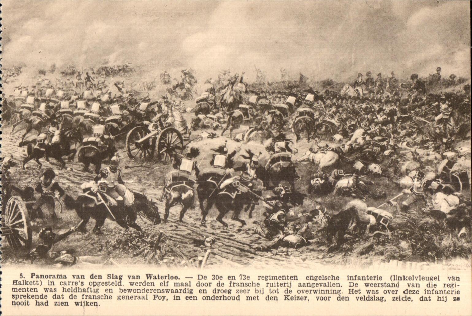 Bataille de Waterloo — Panorama de la bataille — P.I.B., Bruxelles