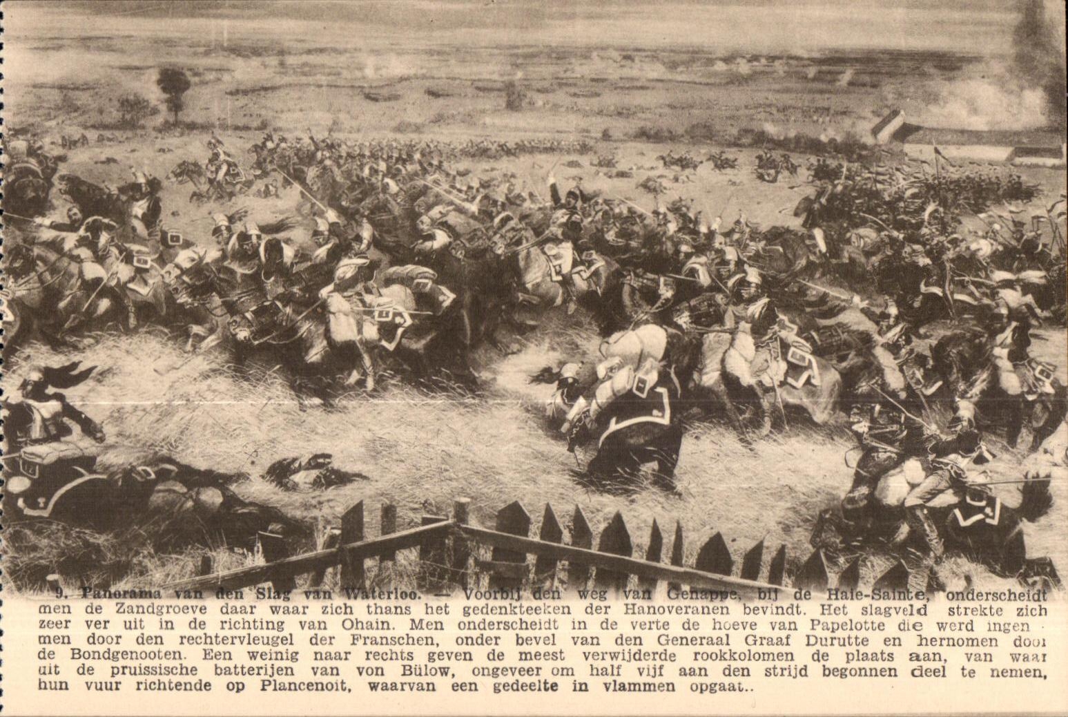 Panorama de la Bataille de Waterloo — Vue panoramique depuis les Heuvels — P.I.B., Bruxelles