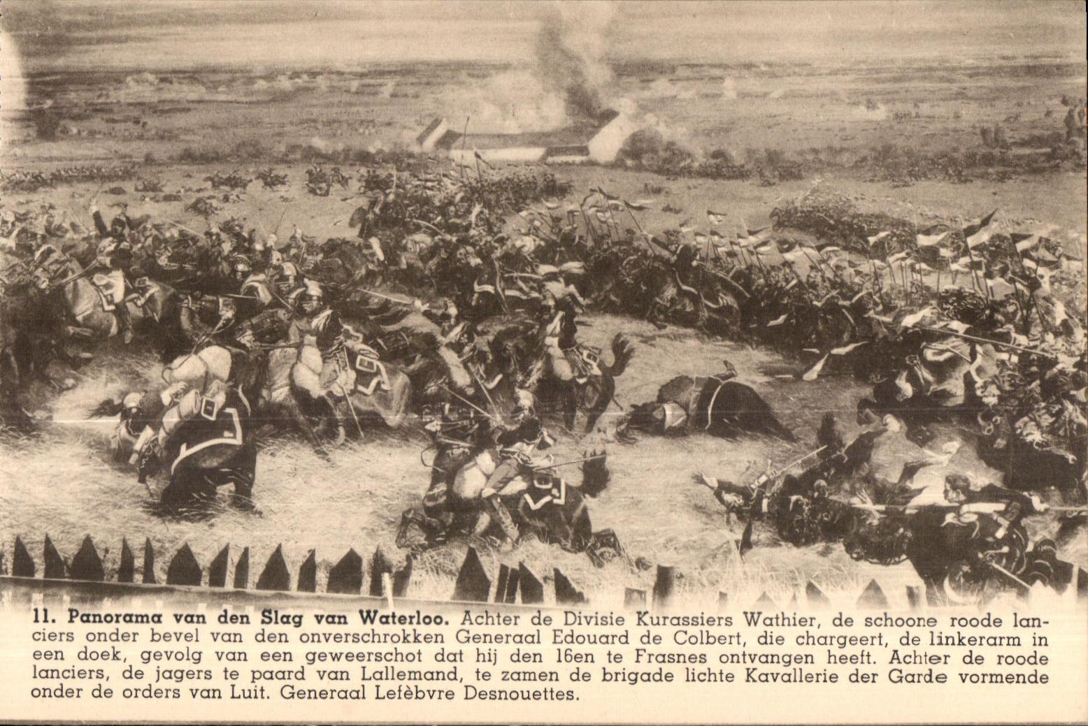 Bataille de Waterloo — Panorama de la bataille — P.I.B., Bruxelles