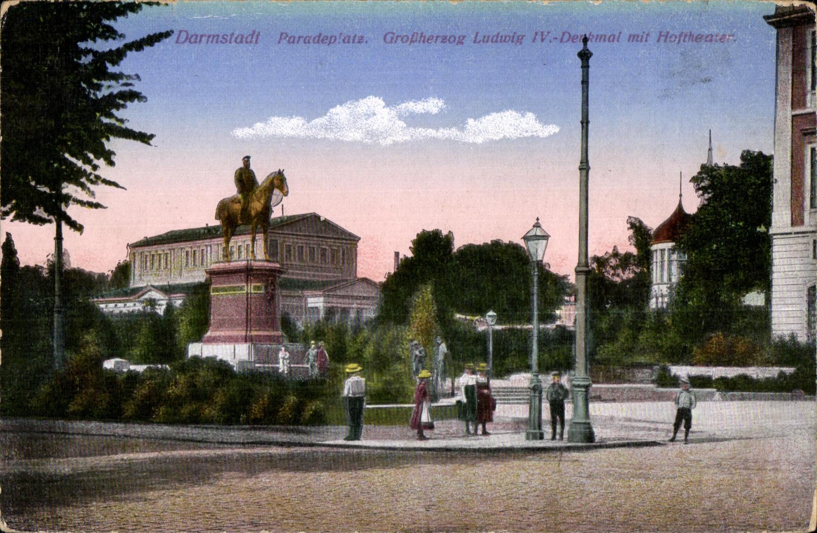 CPA Darmstadt Paradeplate Grothereop Ludiolg