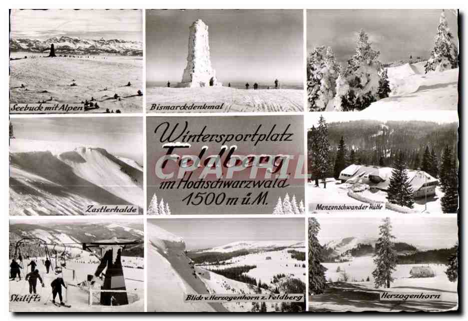 CPA Bismarkdenkmal Wintersportplatz Felberg