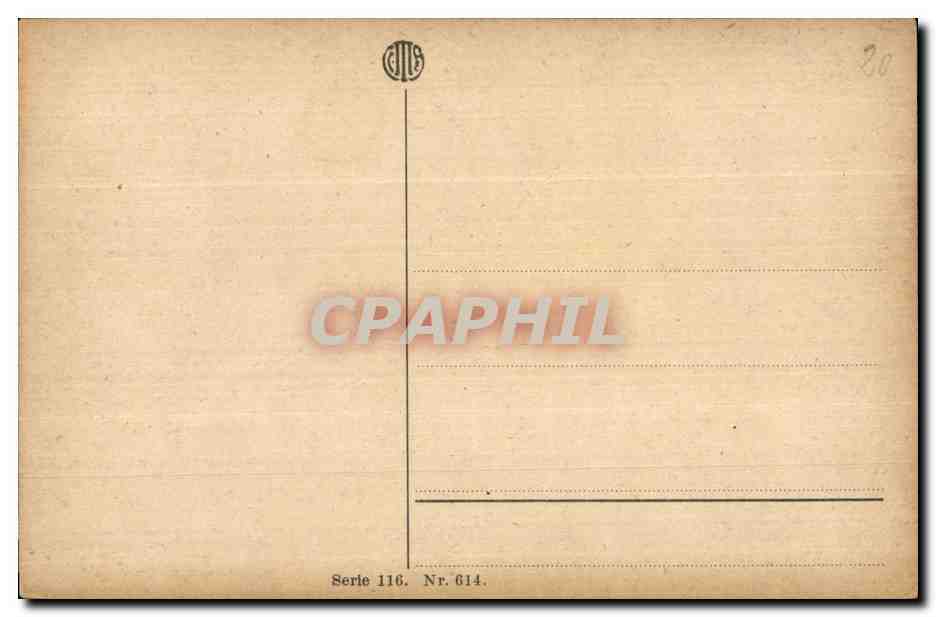CPA Folklore Paysans en Allemagne Costume — Verso