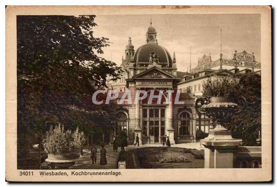 CPA Wiesbaden Kochbrunnenanlage
