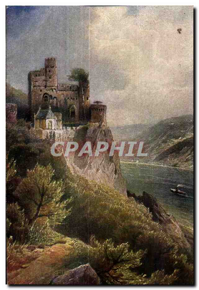 CPA Burg Rheinstein Ein XIstead Sus ver gangenhelt list die 