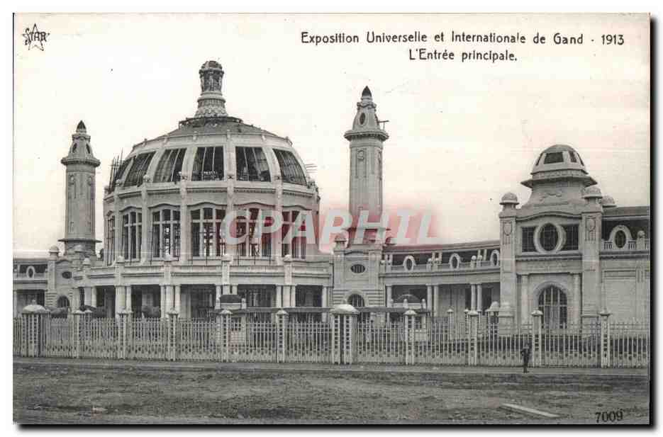 CPA Exposition Universelle et Internationale Gand L Entree principal