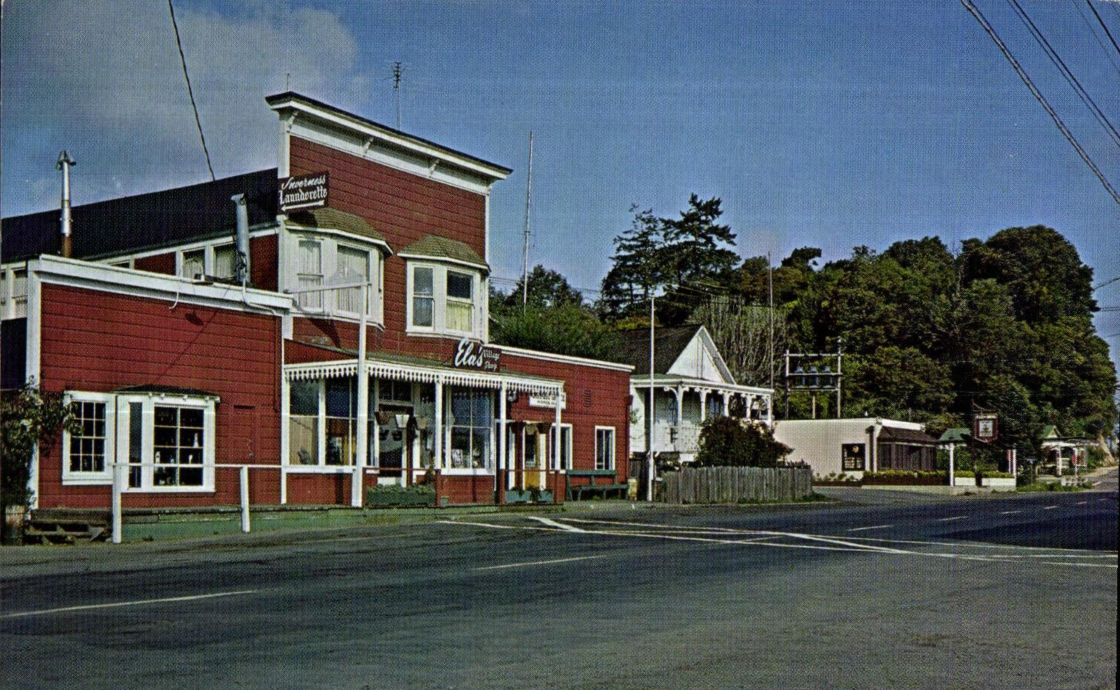 Main Street, Inverness — village de vacances — Marin Post Card