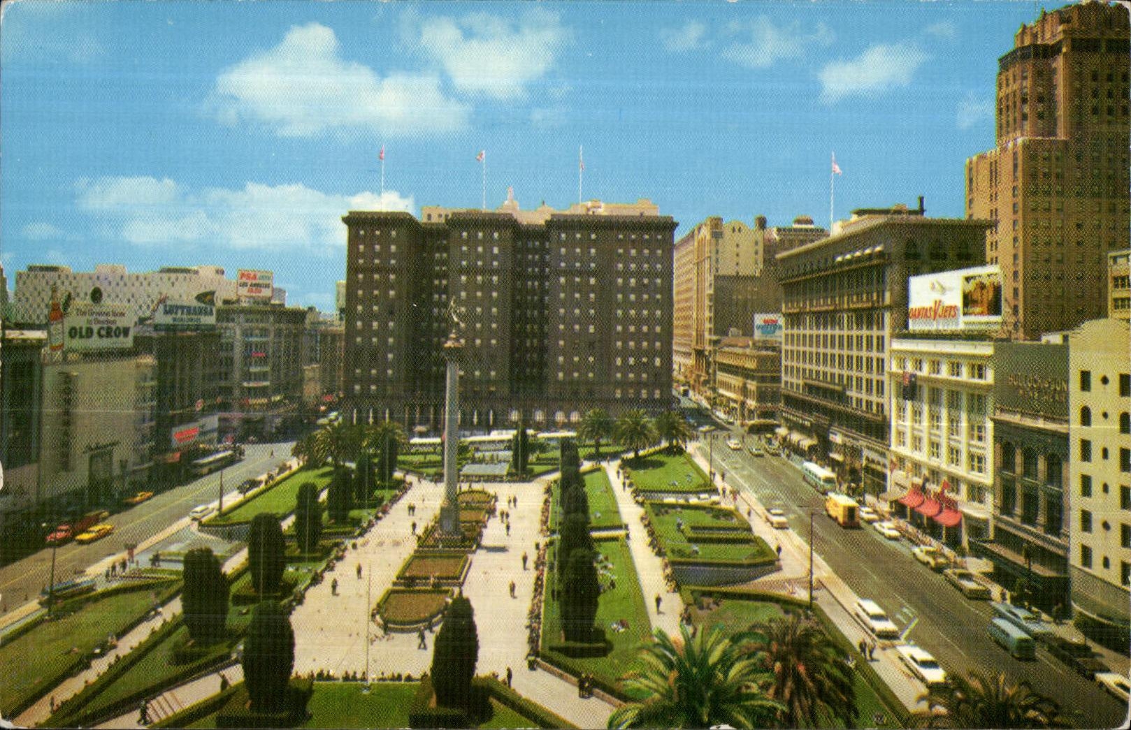 Union Square, San Francisco — St. Francis Hotel et parc — H. S. Crocker Co.