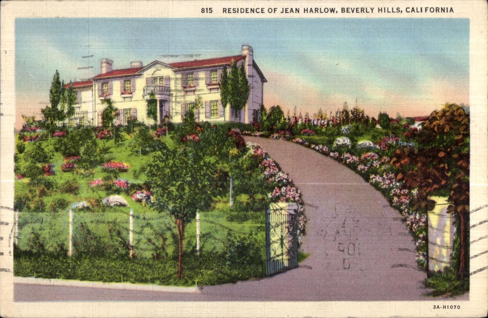 CPA Residence of Jean harlow Beverly Hills California 